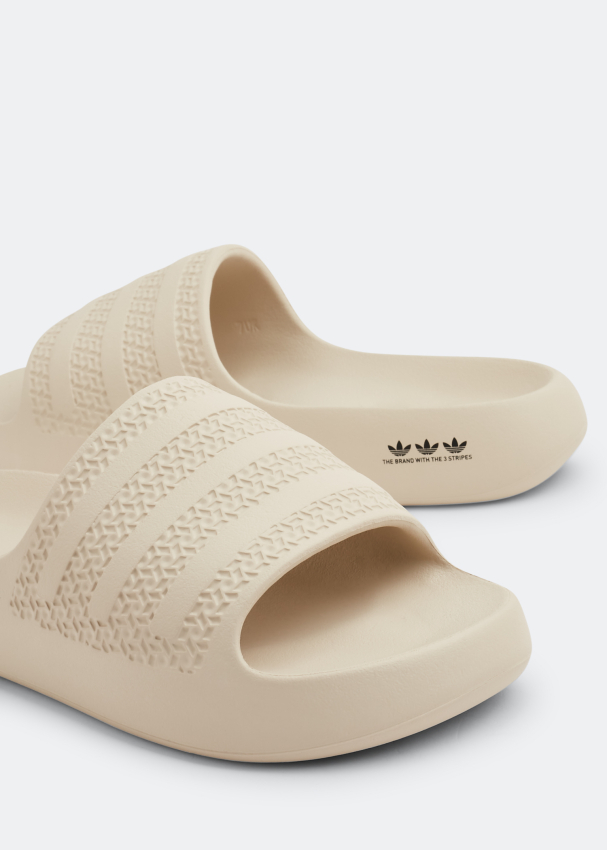 Adidas Adilette Ayoon slides for Women - Beige in UAE | Level Shoes