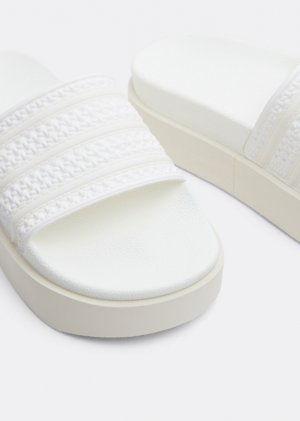 Adidas Adilette Bonega slides for Women White in UAE Level Shoes