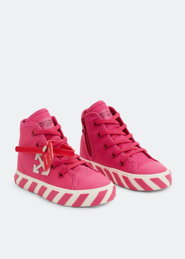Off-White High Vulcanised sneakers for Girl - Pink in UAE | Level Shoes