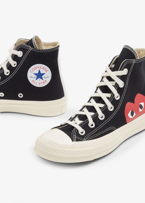 Comme des Garçons PLAY X Converse sneakers for Men - Black in UAE | Level  Shoes