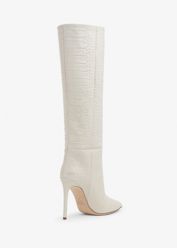 paris texas white croc boots