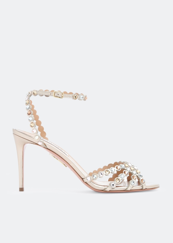 Aquazzura Tequila Sandals For Women Gold In Uae Level Shoes