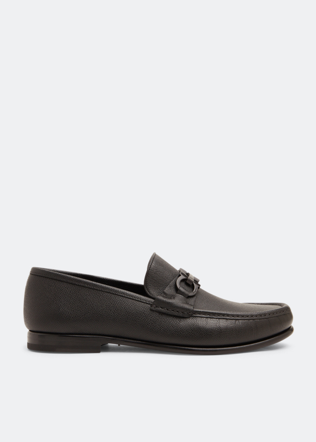 Gancini buckle loafers