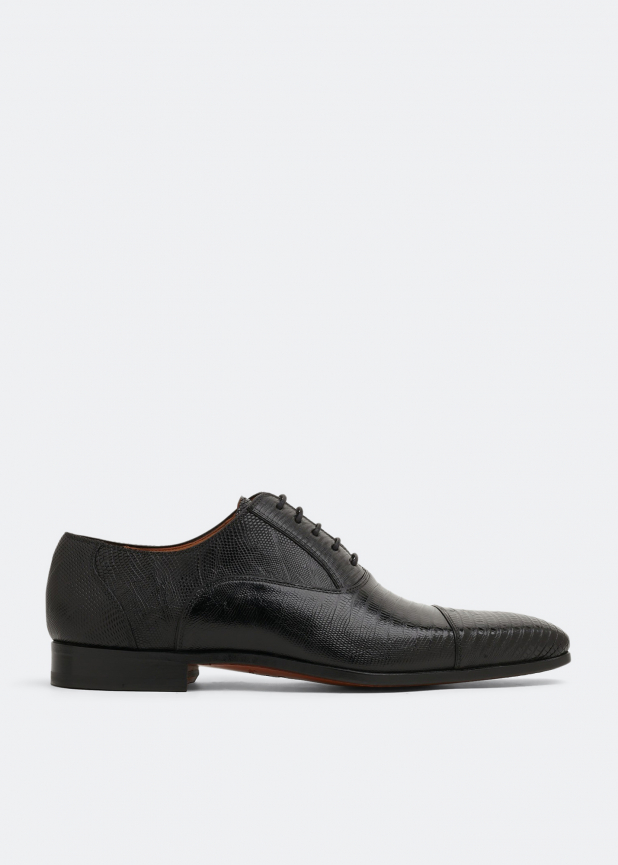 Lizard Oxford lace-up shoes