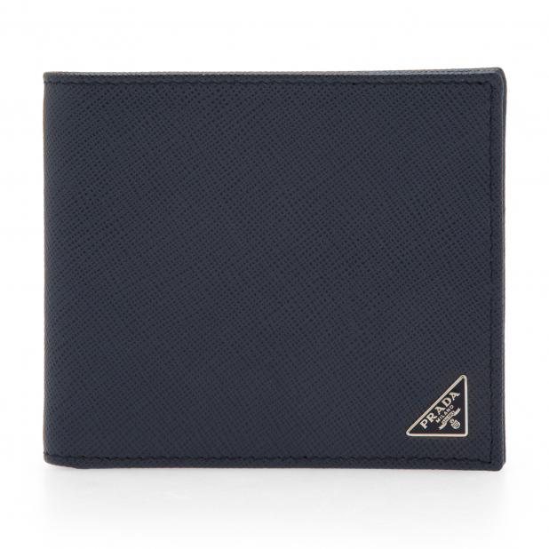 Saffiano leather logo wallet