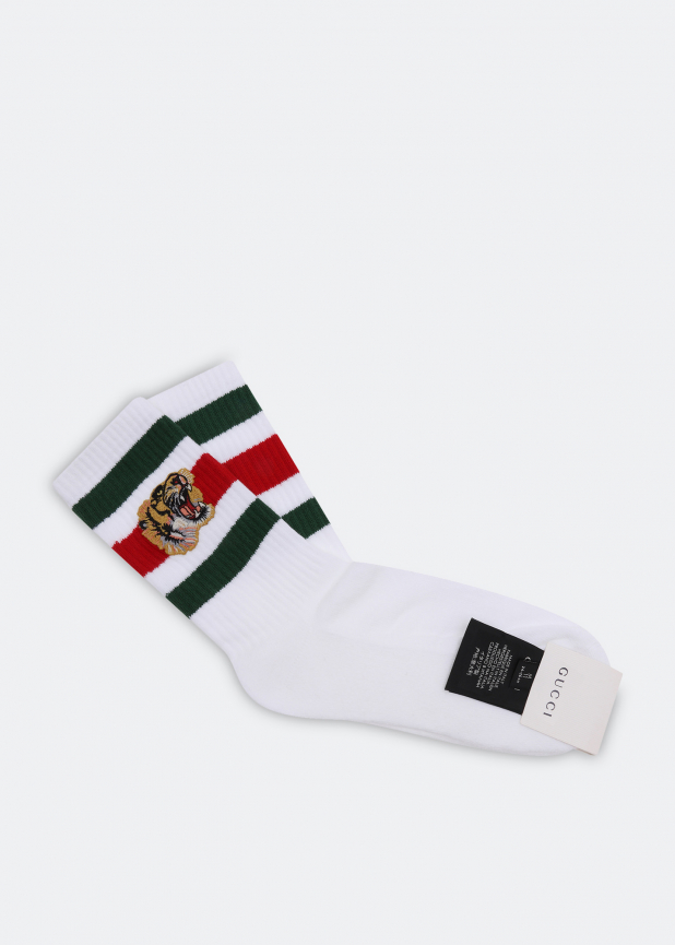 Cotton stretch socks with Tiger