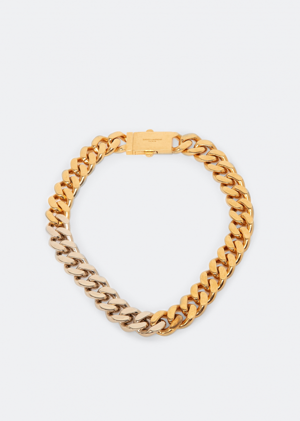 Two-tone chain necklace 
