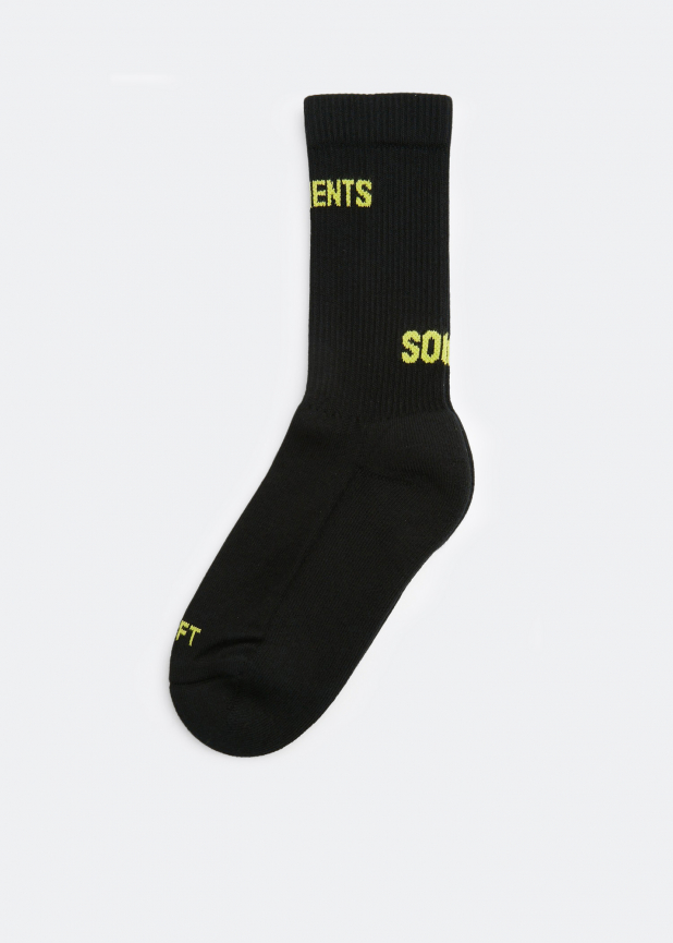Logo jacquard socks
