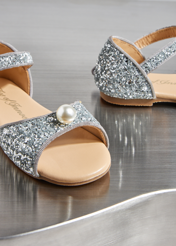 Infant deals silver sandals
