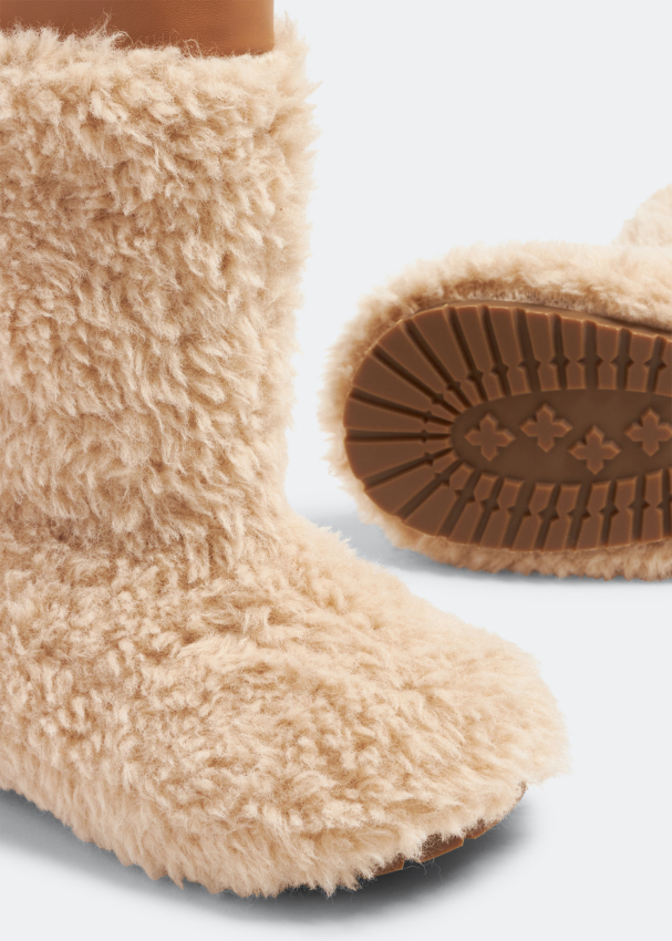 Faux fur yeti boots on sale