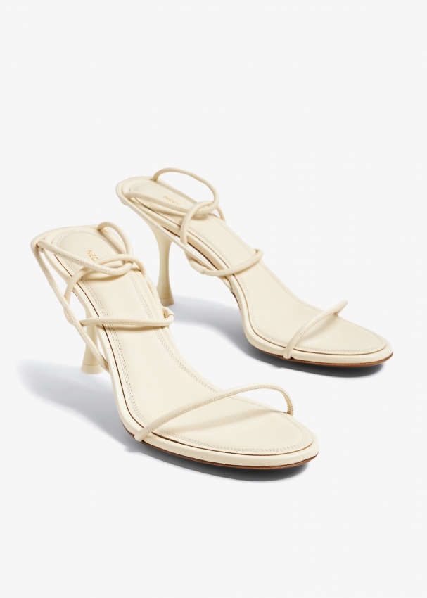 Neous Nenque leather sandals for Women Cream in Bahrain Level Shoes