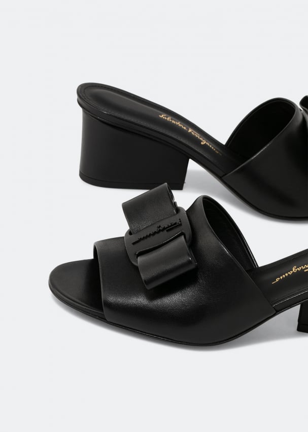 Ferragamo - Valery 55 leather wedge sandals Salvatore Ferragamo
