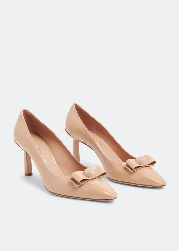 Ferragamo double bow pump online