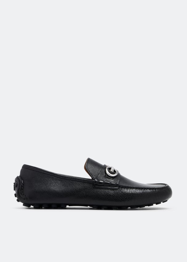 Ferragamo Gancini loafers for Men - Black in UAE