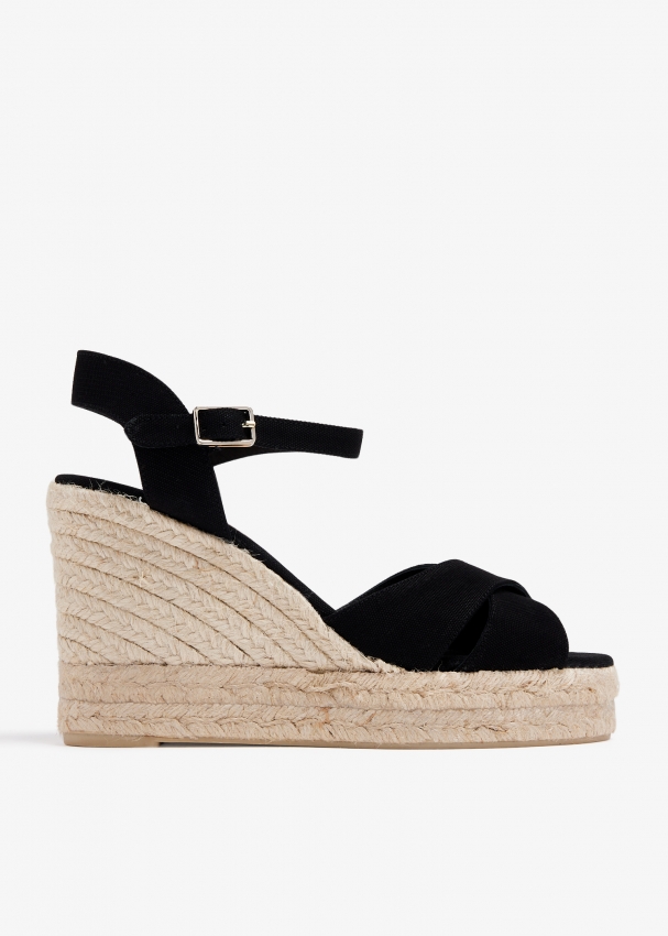 Casta er Blaudell wedge sandals for Women Black in Oman Level