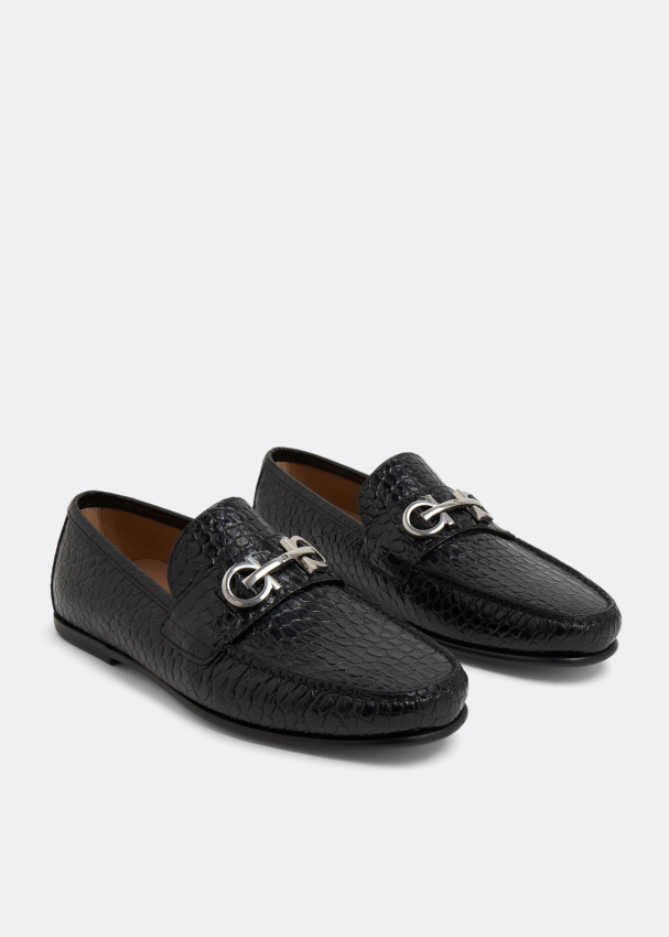 Ferragamo on sale python loafers