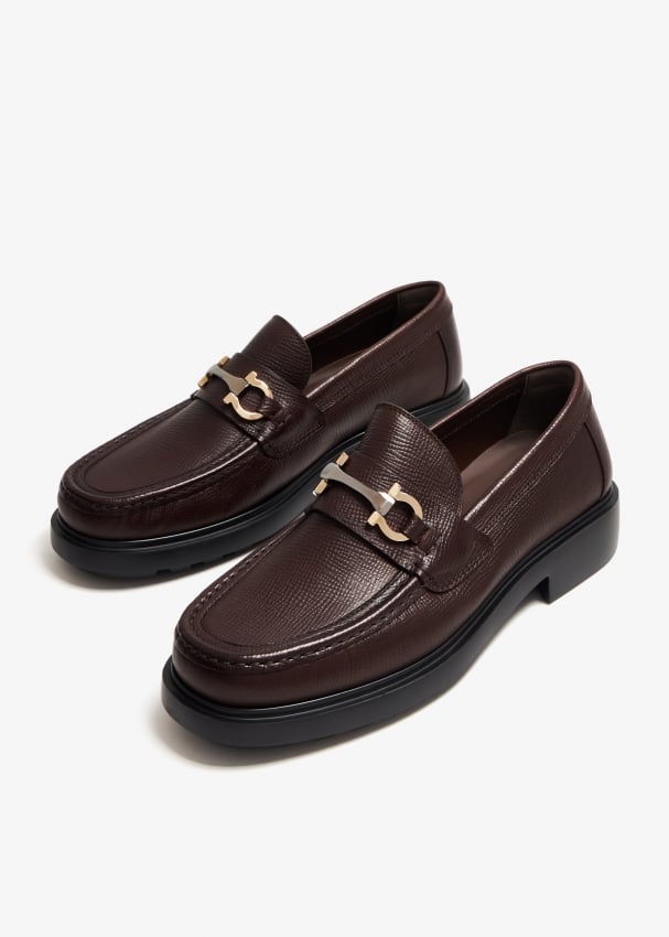 Ferragamo Duglas loafers for Men Brown in UAE Level Shoes
