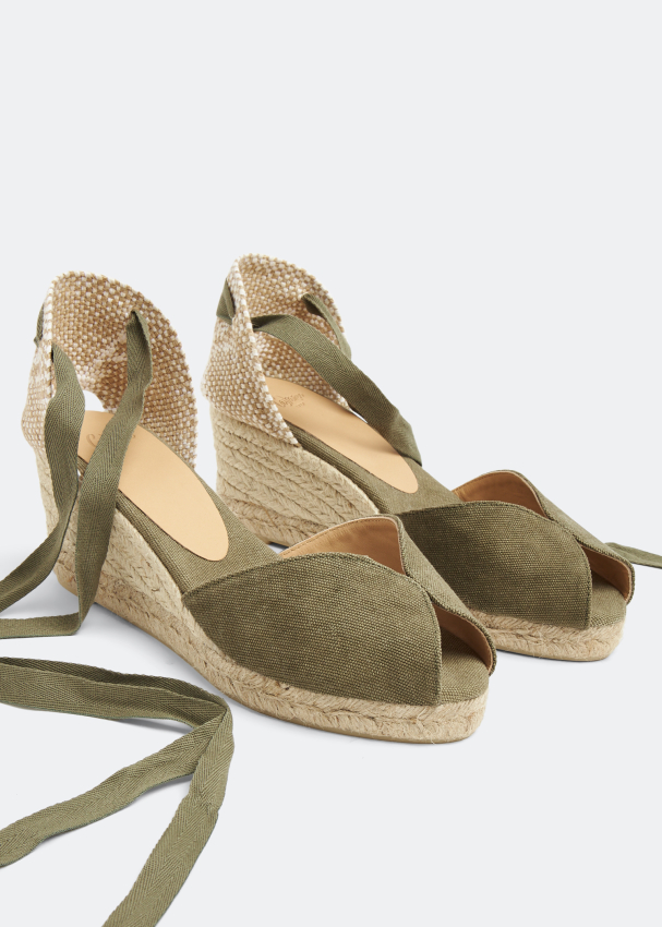 Castañer Bilina wedge espadrilles for Women - Green in UAE | Level Shoes