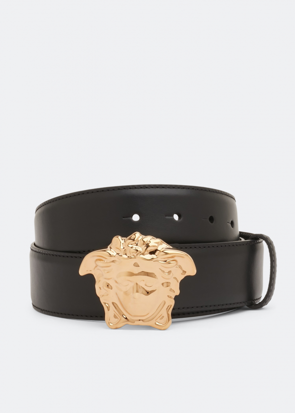 Versace La Medusa leather belt for Men - Black in KSA | Level Shoes