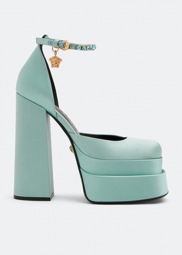 Versace Medusa Aevitas platform pumps for Women - Blue in UAE | Level Shoes