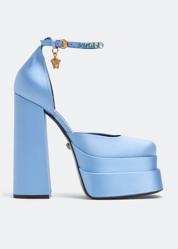 Pale blue hotsell platform heels