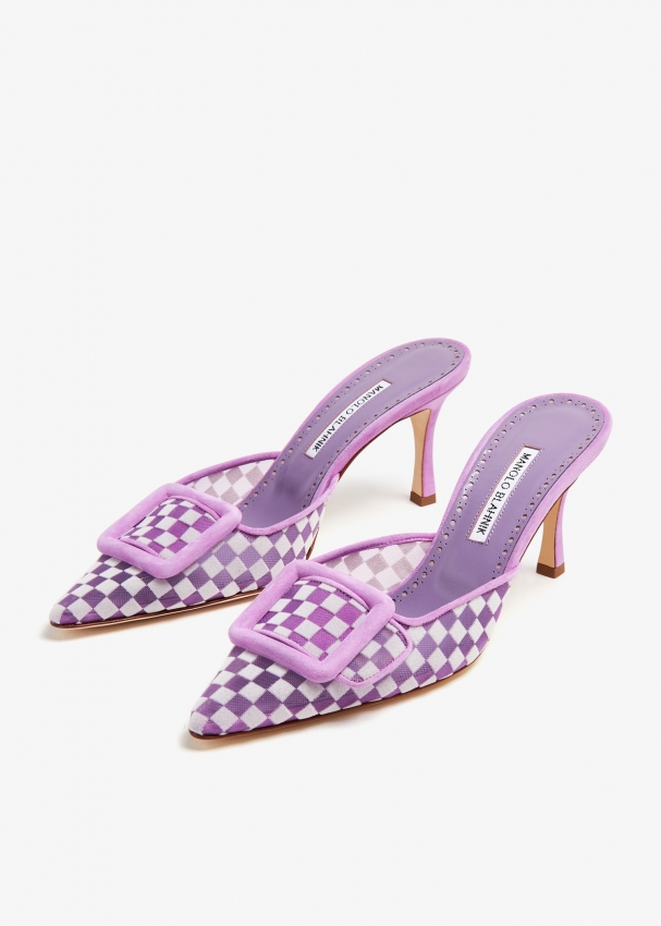 Lavender mules shoes hotsell