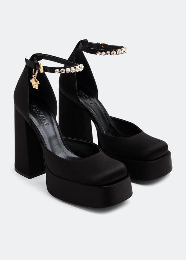 Versace Medusa Aevitas single-platform pumps for Women - Black in UAE ...