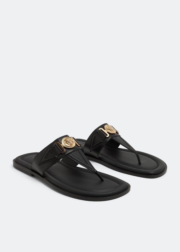 Versace Medusa Biggie sandals for Men Black in UAE Level Shoes