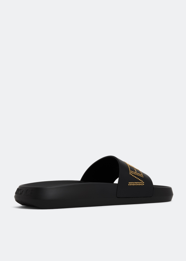 mens red versace slides