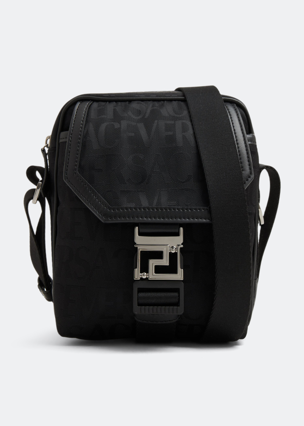 Versace Versace Allover messenger bag for Men - Black in Oman | Level Shoes