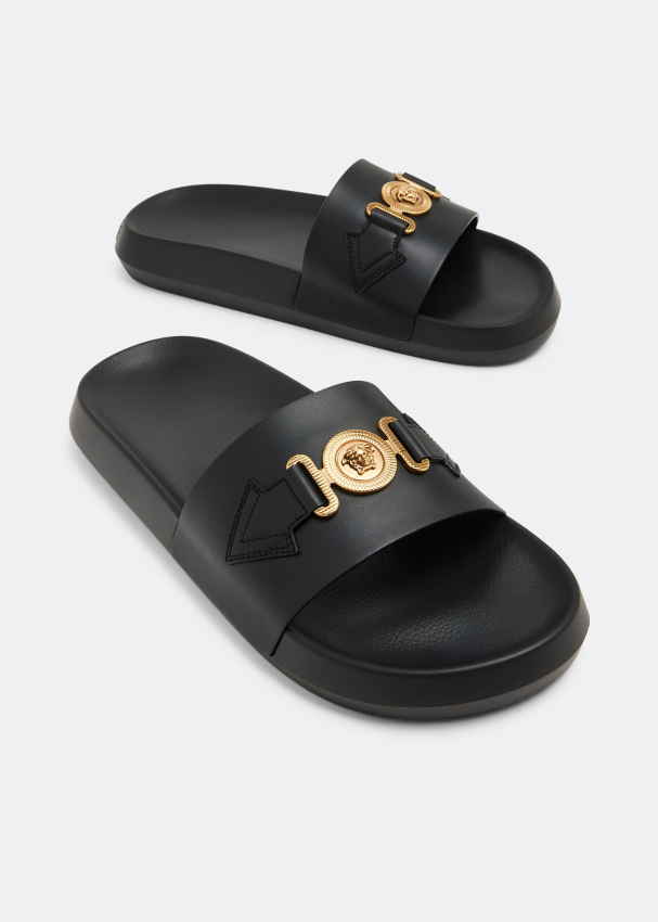 Versace Medusa Biggie slides for Men - Black in UAE | Level Shoes