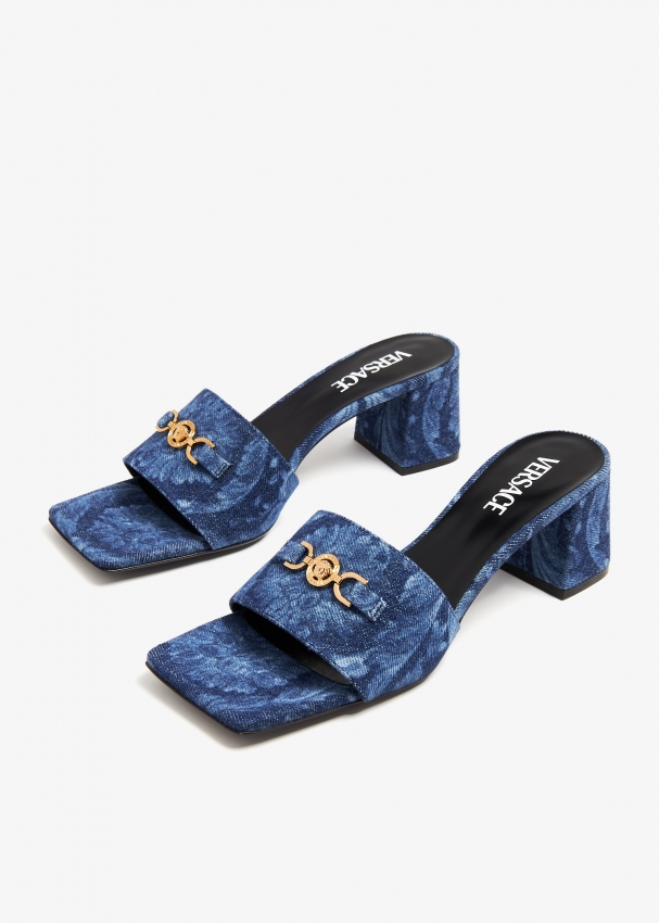 Versace Medusa 95 mules for Women Blue in UAE Level Shoes