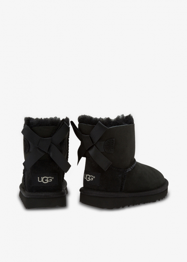 Ugg bailey bow boots black womens cheap