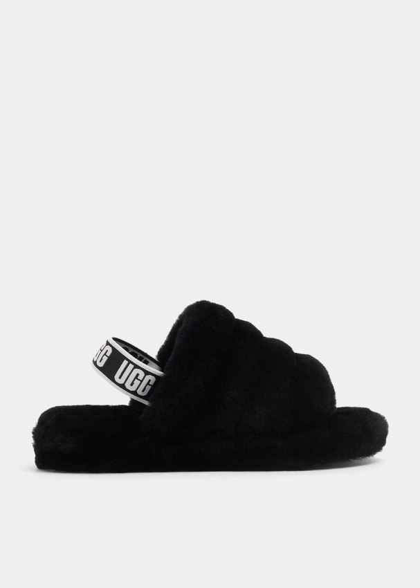 UGG Fluff Yeah slide sandals for Girl Black in Oman Level Shoes