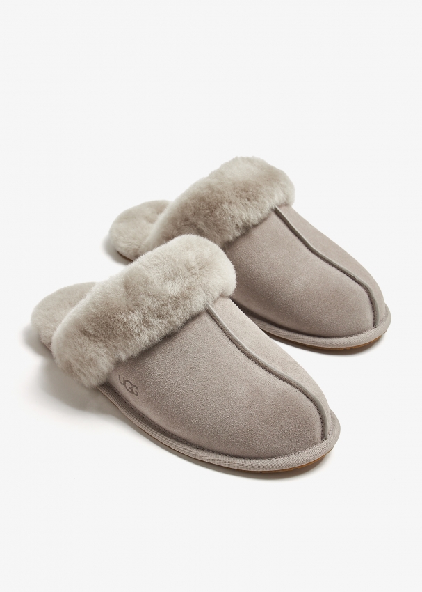 Grey scuffette ii slippers store