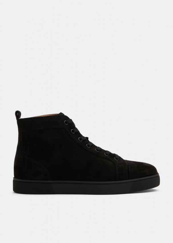 Black suede louboutins mens clearance