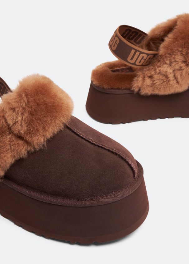 Ugg funkette suede clogs chestnut outlet