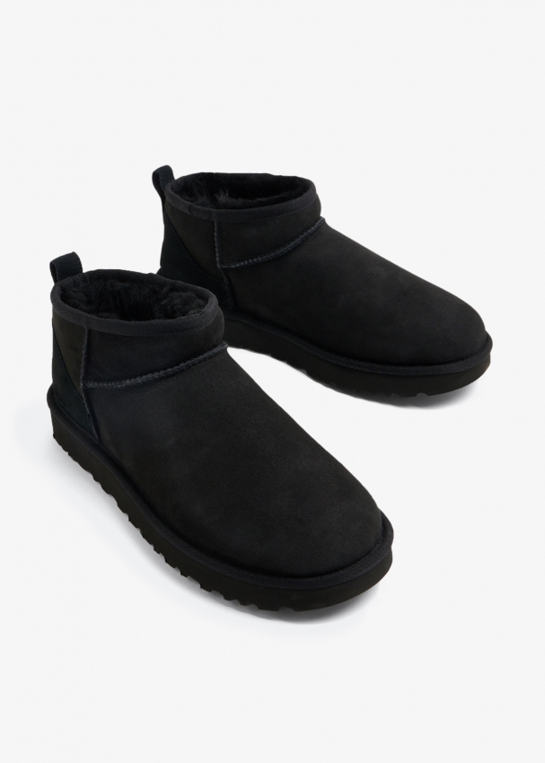 UGG Classic Ultra Mini boots for Women Black in UAE Level Shoes
