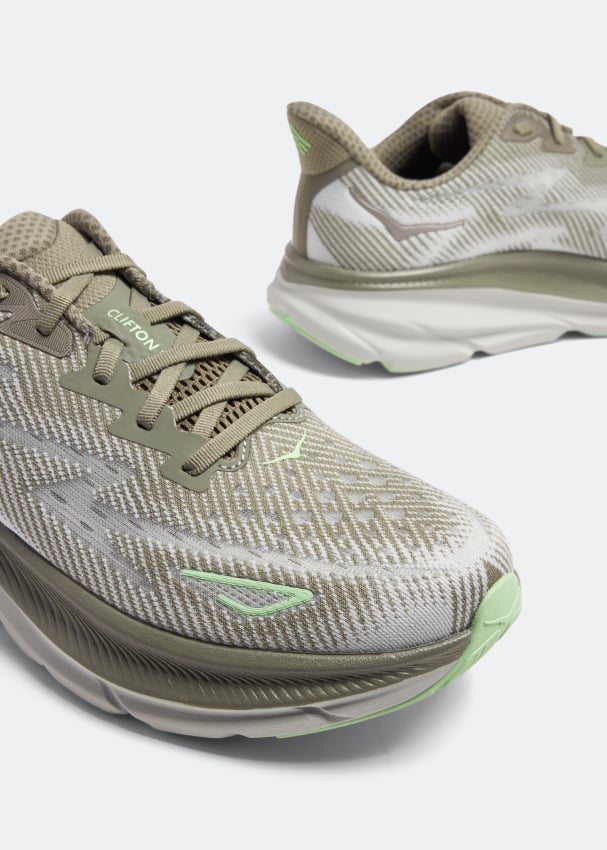Hoka Clifton 9 sneakers for Men Green in UAE Level Shoes