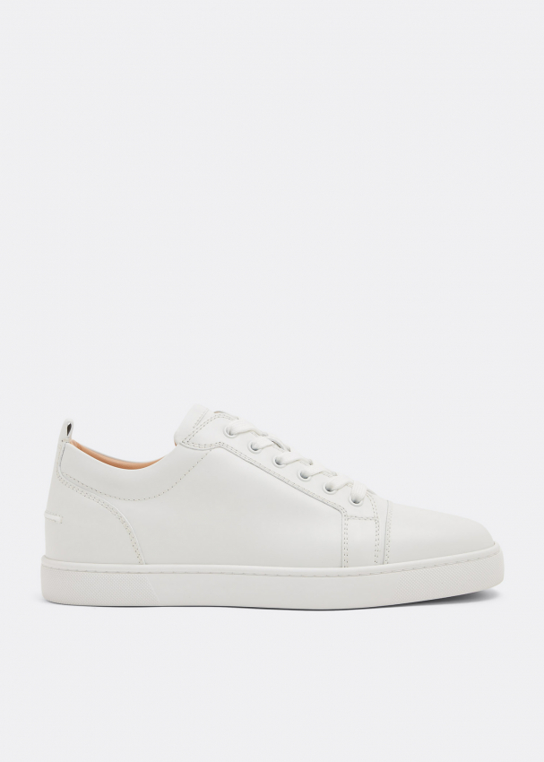 White low top christian louboutins on sale