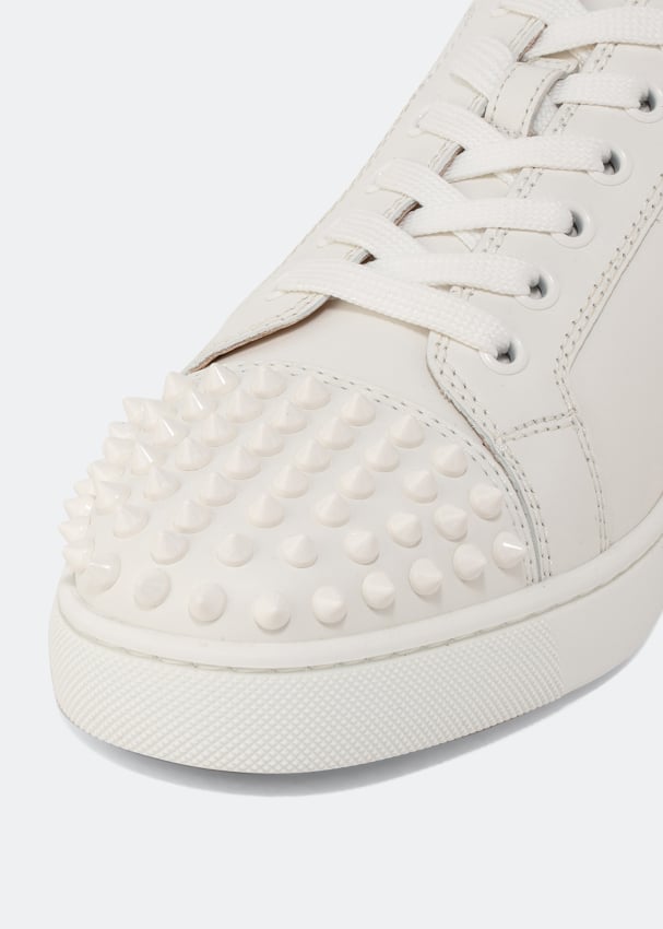 Louis Junior Spikes - Sneakers - Calf leather - White - Christian Louboutin