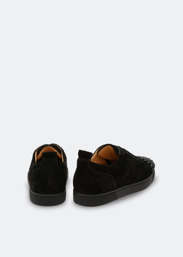 Christian louboutin sale black spiked sneakers