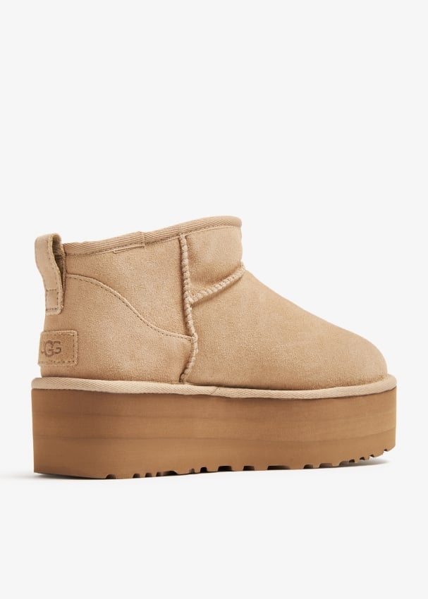 Ugg Classic Ultra Mini platform boots for Women Beige in UAE