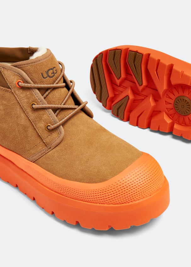 Orange uggs shop with fur