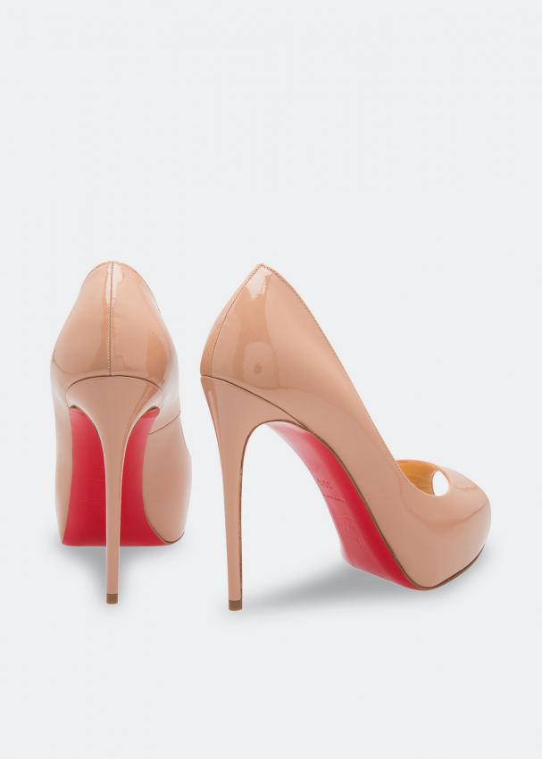 Christian Louboutin Patent Leather New Very Prive Pumps 120 - Nude - 37