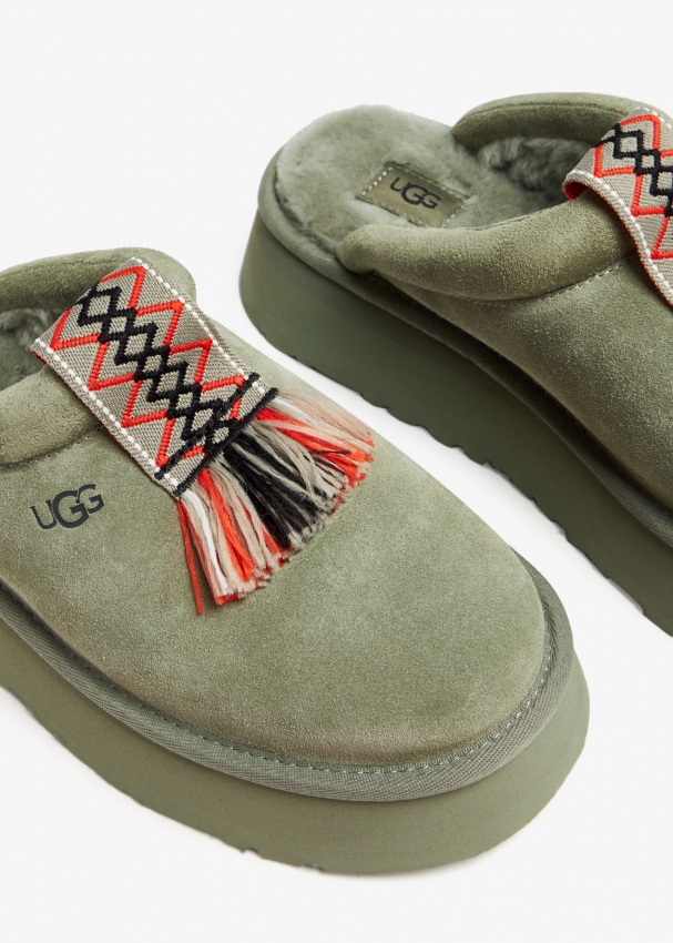 Ugg tassel slippers hot sale