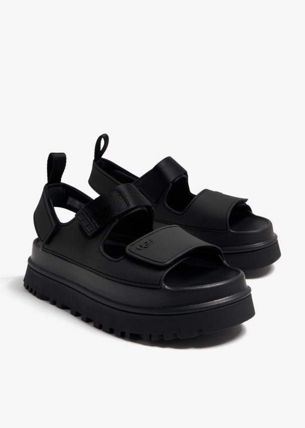 Black ugg sandals sale
