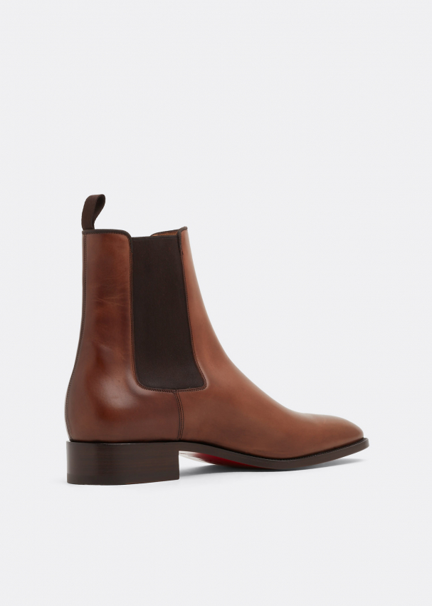Christian Louboutin Samson flat boots for Men Brown in UAE