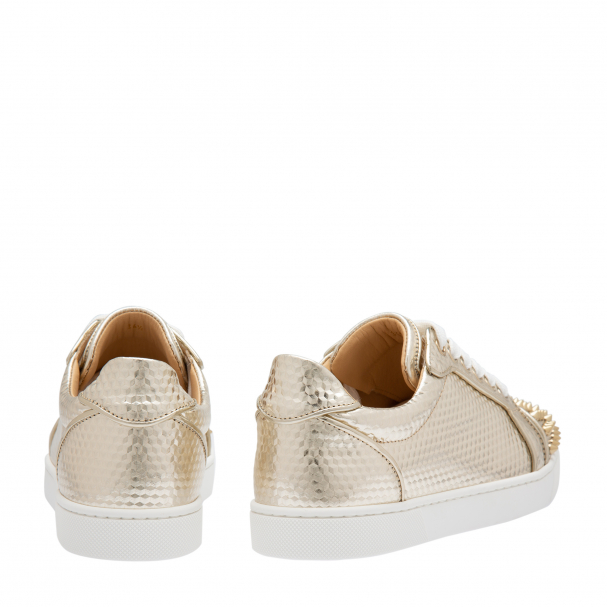 Christian Louboutin Vieira Spikes sneakers for Women Gold in KSA