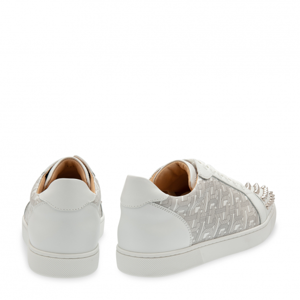 Christian Louboutin Vieira Metallic Spike Low-Top Sneakers